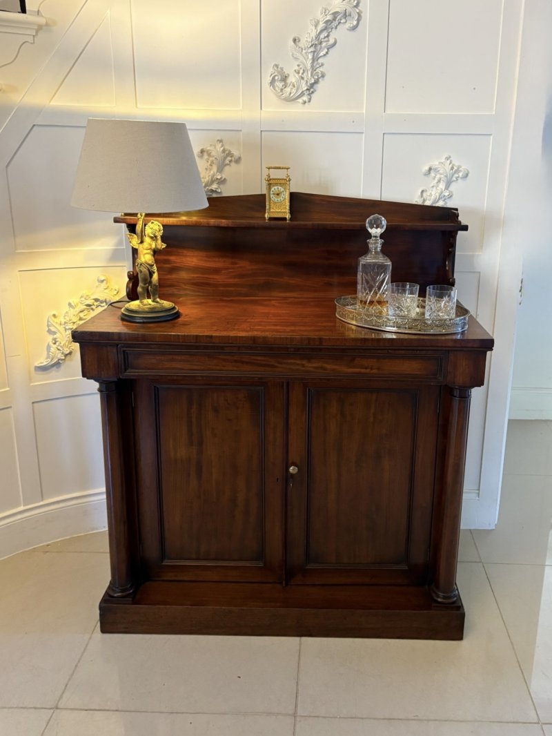 Antique Regency Quality Figured Mahogany Sideboard - Image 2